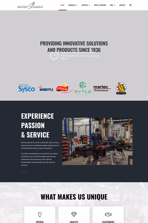 Silver-Eagle-Manufacturing Homepage 1440px