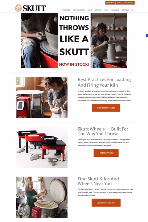 Skutt-Ceramics Homepage 1440px