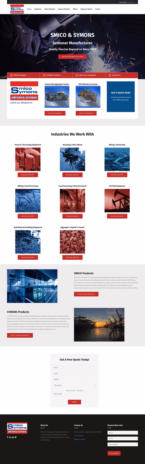 Smico-Symons Homepage 1440px