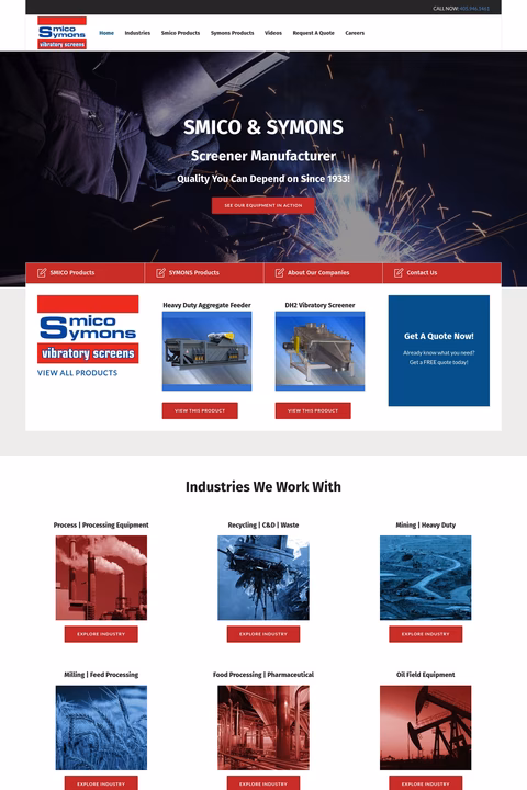 Smico-Symons Homepage 1440px