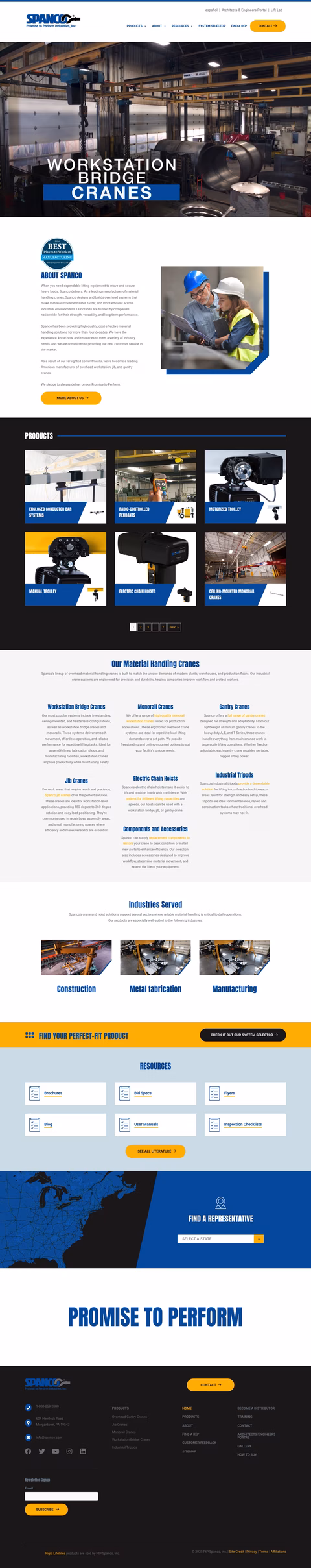 Spanco Homepage 1440px