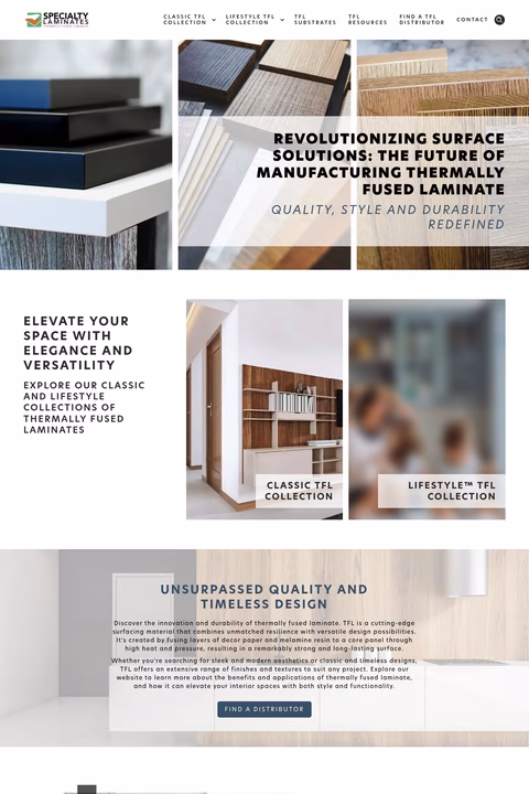 Specialty-Laminates-Usa Homepage 1440px