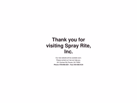 Spray-Rite Homepage 1440px