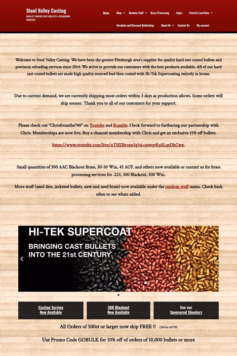 Steel-Valley-Casting Homepage 1440px