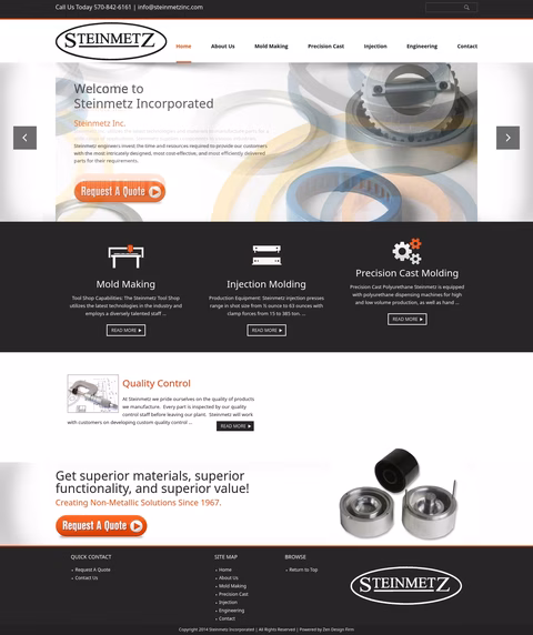 Steinmetz Homepage 1440px