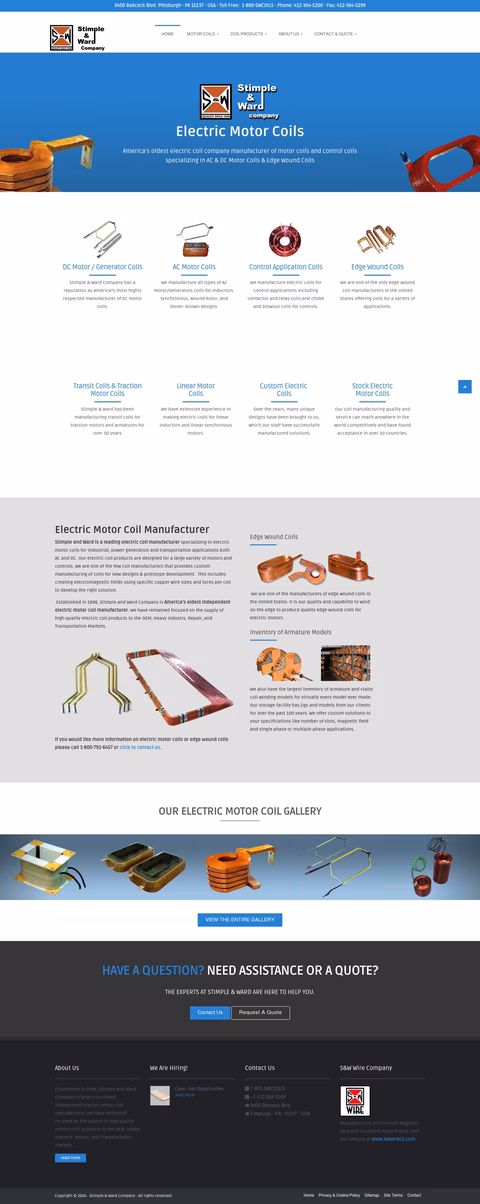 Stimple-Ward-Company Homepage 1440px