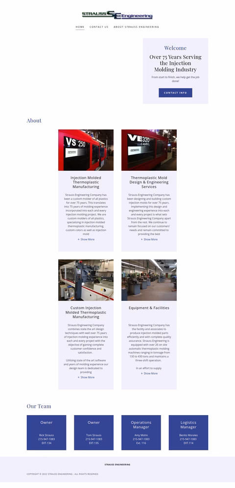 Strauss-Engineering Homepage 1440px