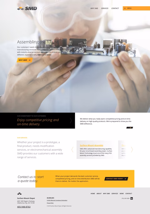 Surface-Mount-Depot Homepage 1440px