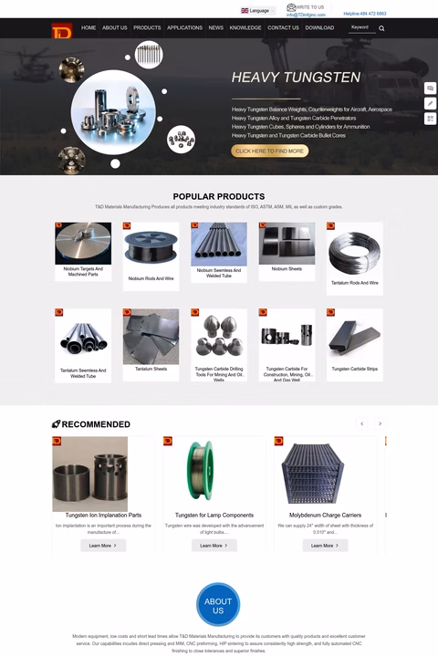 T-D-Materials-Manufacturing Homepage 1440px