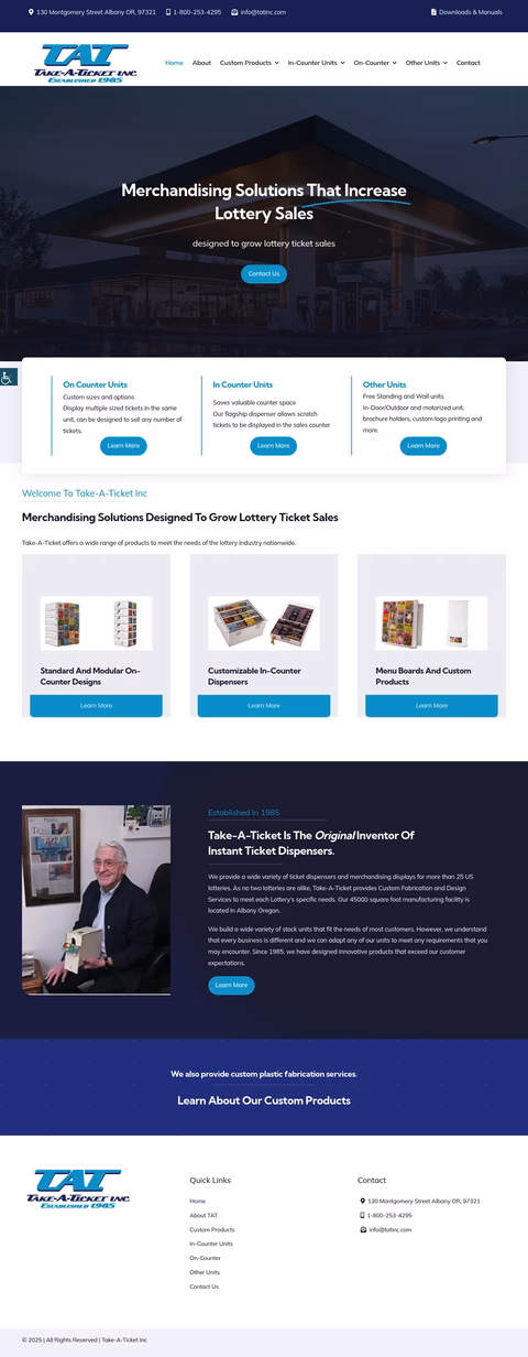 Take-A-Ticket-Inc Homepage 1440px