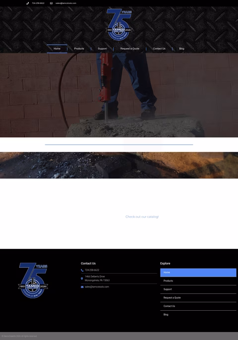 Tamco-Tools-Steel Homepage 1440px