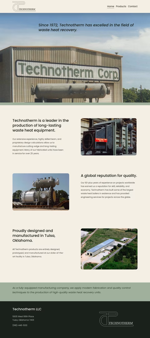 Technotherm Homepage 1440px