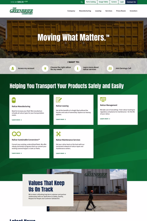 The-Greenbrier-Companies Homepage 1440px