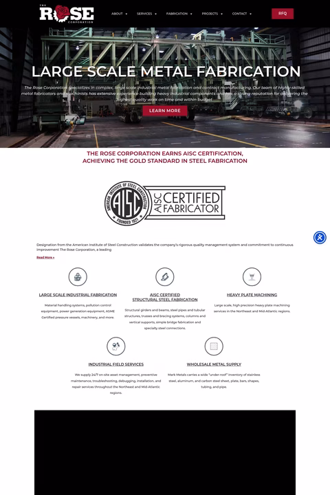 The-Rose-Corporation Homepage 1440px