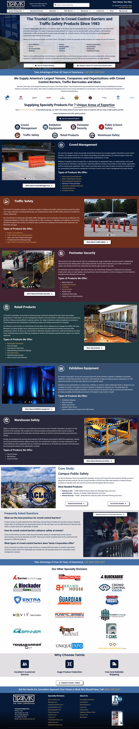 The-Tamis-Corporation Homepage 1440px