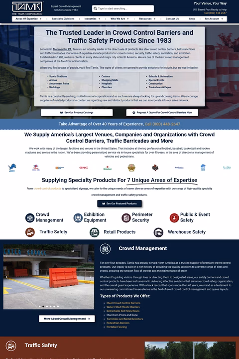The-Tamis-Corporation Homepage 1440px