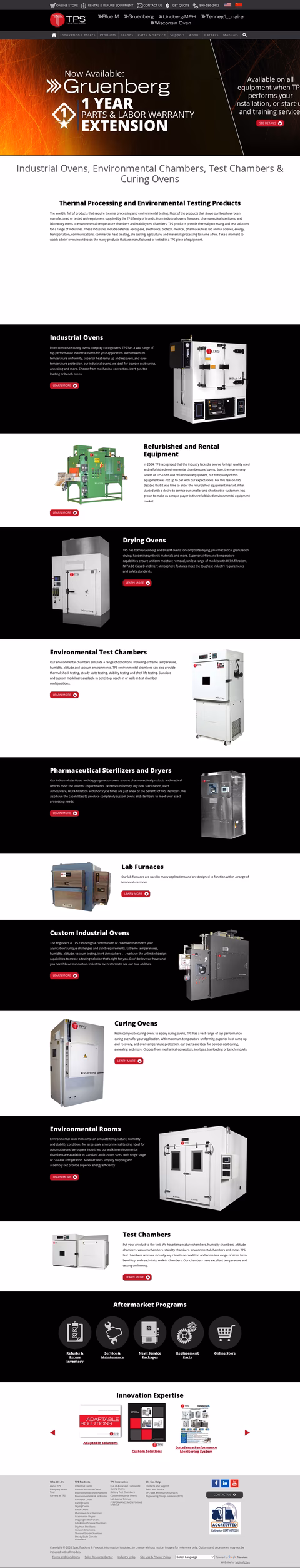 Thermal-Product-Solutions Homepage 1440px