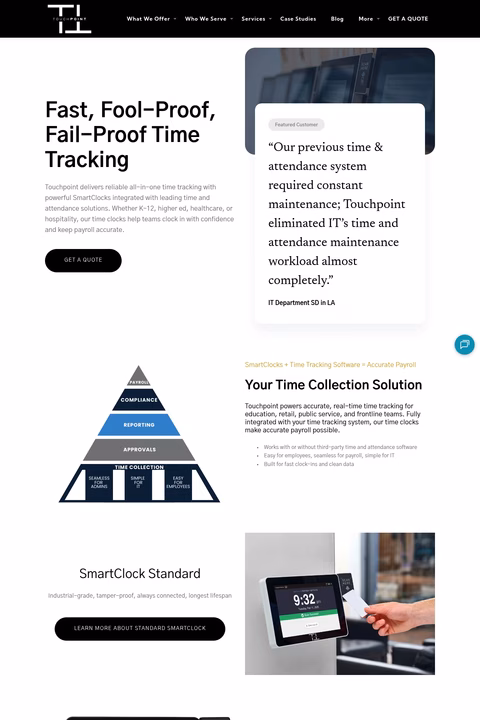 Touchpoint Homepage 1440px