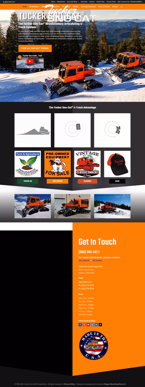 Tucker-Sno-Cat-Corporation Homepage 1440px