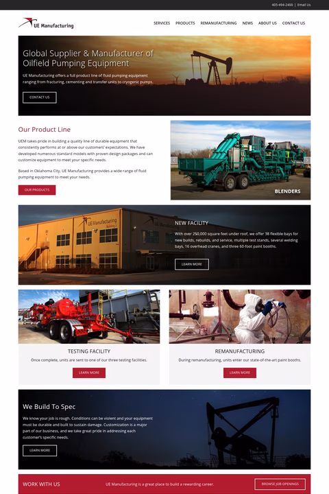 Ue-Manufacturing Homepage 1440px