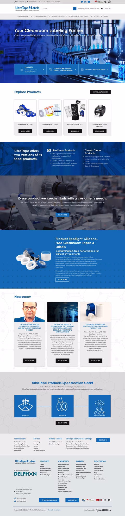 Ultratape-Labels Homepage 1440px