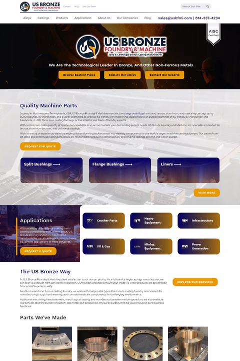 Us-Bronze-Foundry-Machine Homepage 1440px