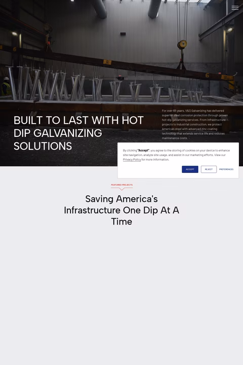 V-S-Galvanizing Homepage 1440px