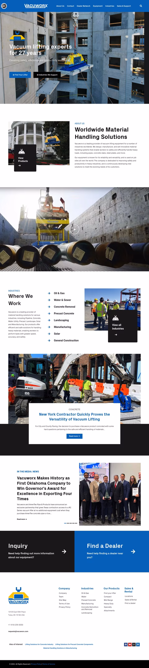 Vacuworx Homepage 1440px