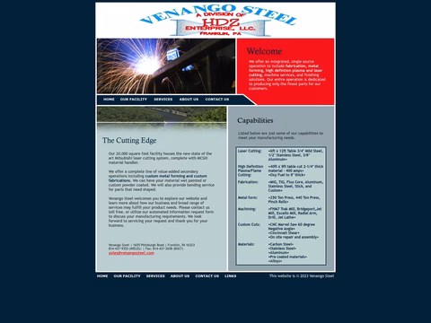 Venango-Steel Homepage 1440px