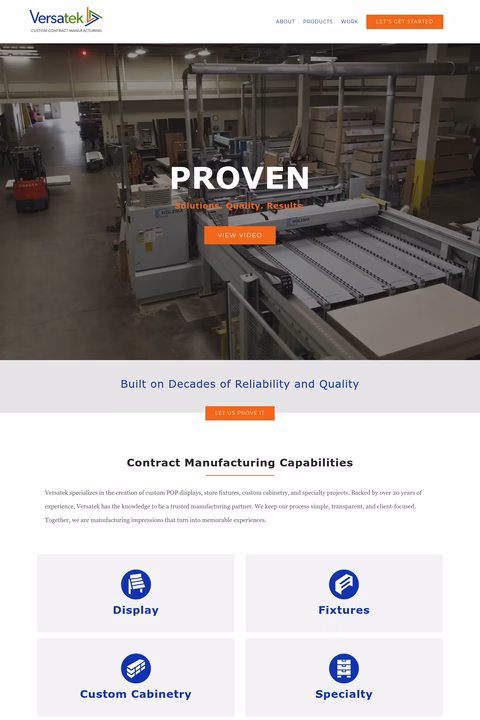 Versatek Homepage 1440px