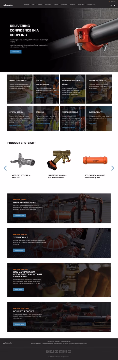 Victaulic Homepage 1440px