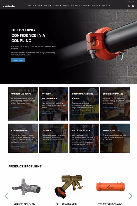 Victaulic Homepage 1440px