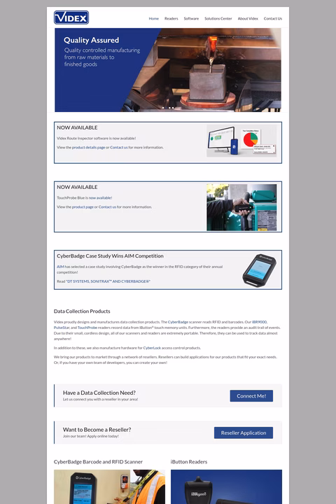 Videx Homepage 1440px