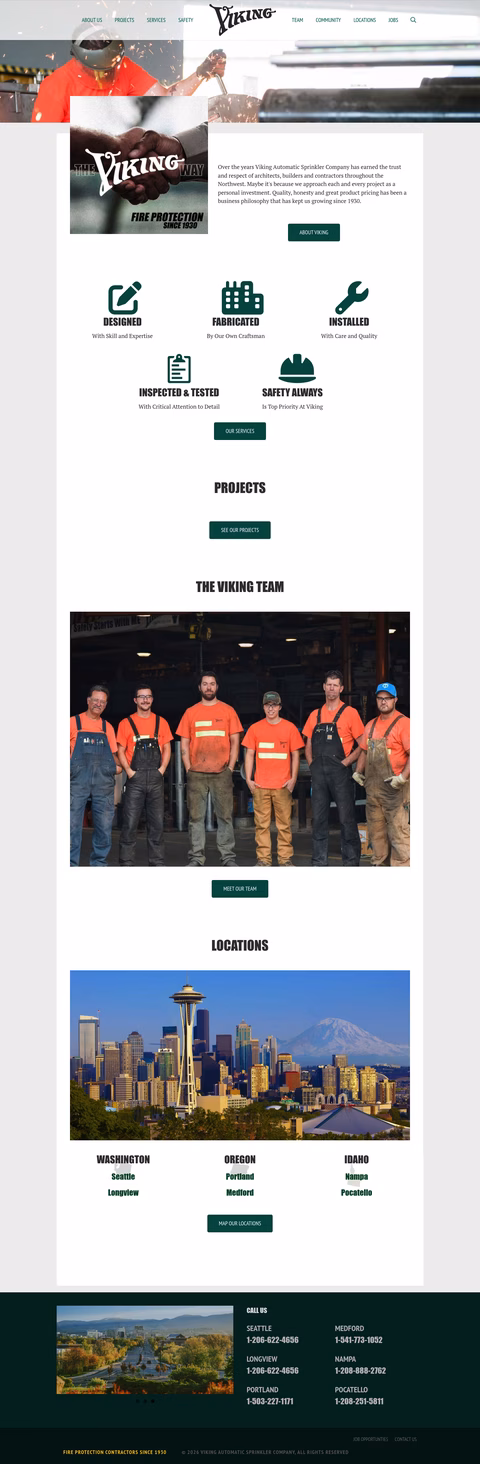 Viking-Automatic-Sprinkler-Company Homepage 1440px