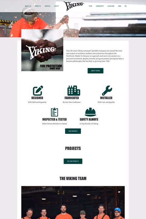 Viking-Automatic-Sprinkler-Company Homepage 1440px
