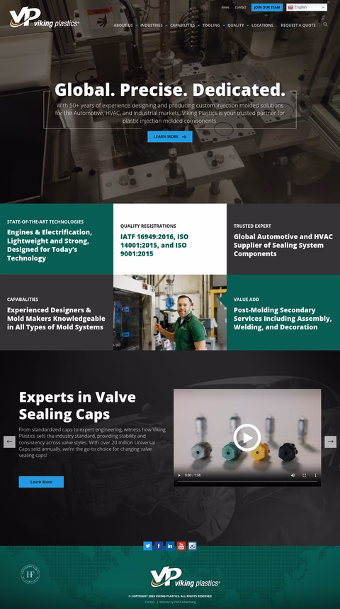 Viking-Plastics Homepage 1440px