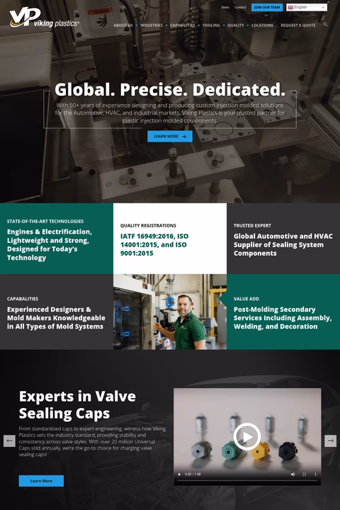 Viking-Plastics Homepage 1440px