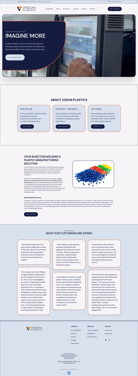 Vision-Plastics Homepage 1440px