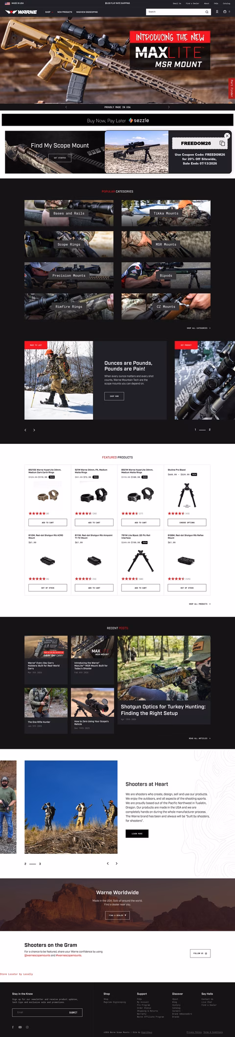 Warne-Scope-Mounts Homepage 1440px