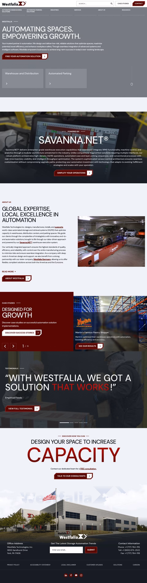 Westfalia-Technologies Homepage 1440px