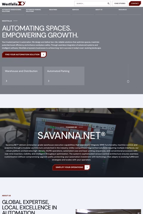 Westfalia-Technologies Homepage 1440px
