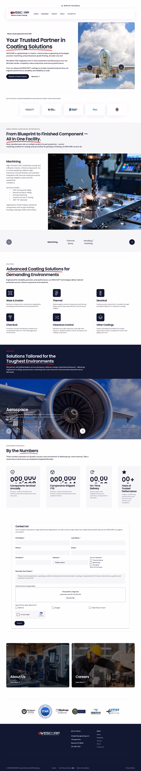 White-Engineering-Surfaces-Corporation Homepage 1440px