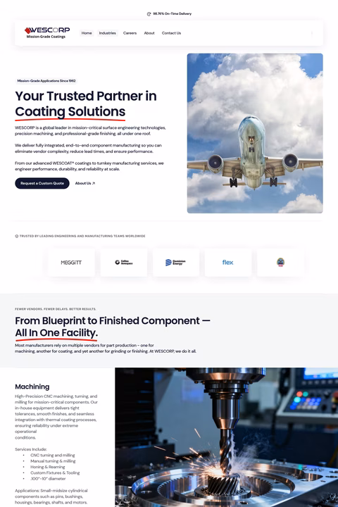 White-Engineering-Surfaces-Corporation Homepage 1440px