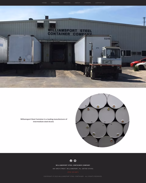 Williamsport-Steel-Container Homepage 1440px