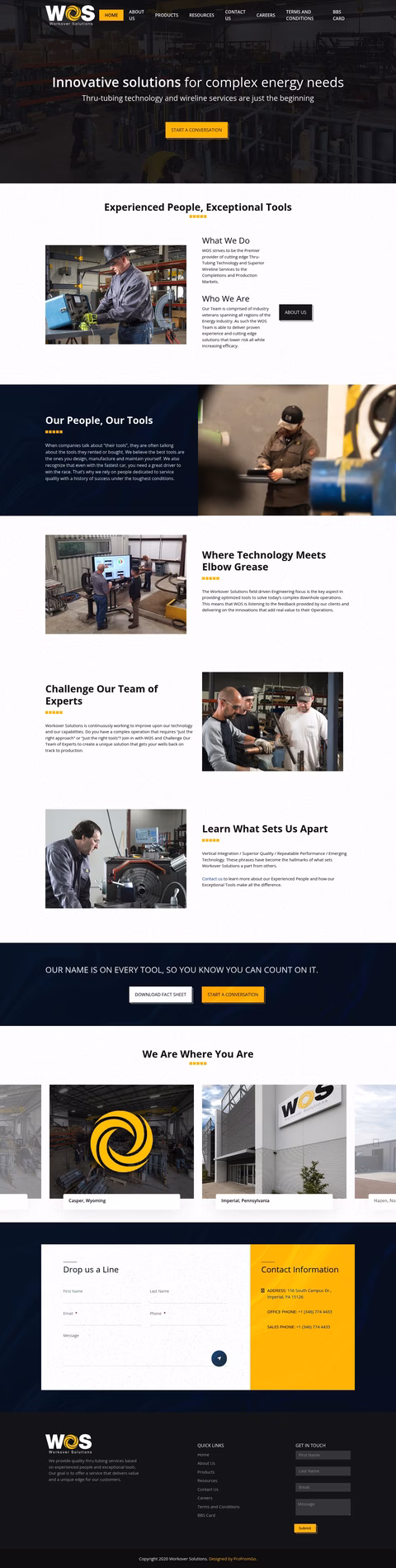 Workover-Solutions Homepage 1440px