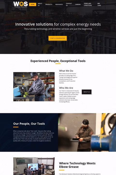 Workover-Solutions Homepage 1440px