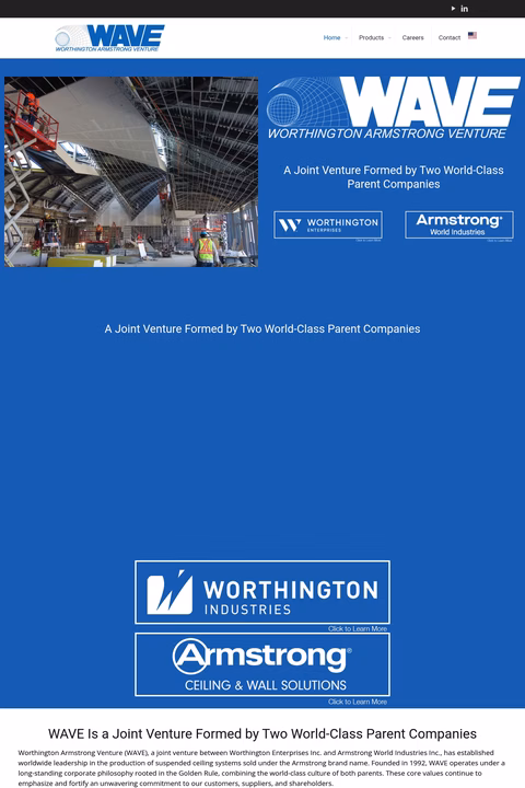Worthington-Armstrong-Venture Homepage 1440px