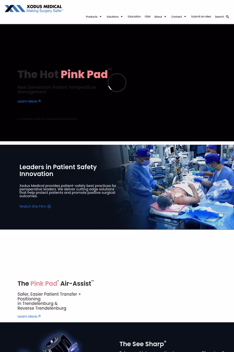 Xodus-Medical Homepage 1440px
