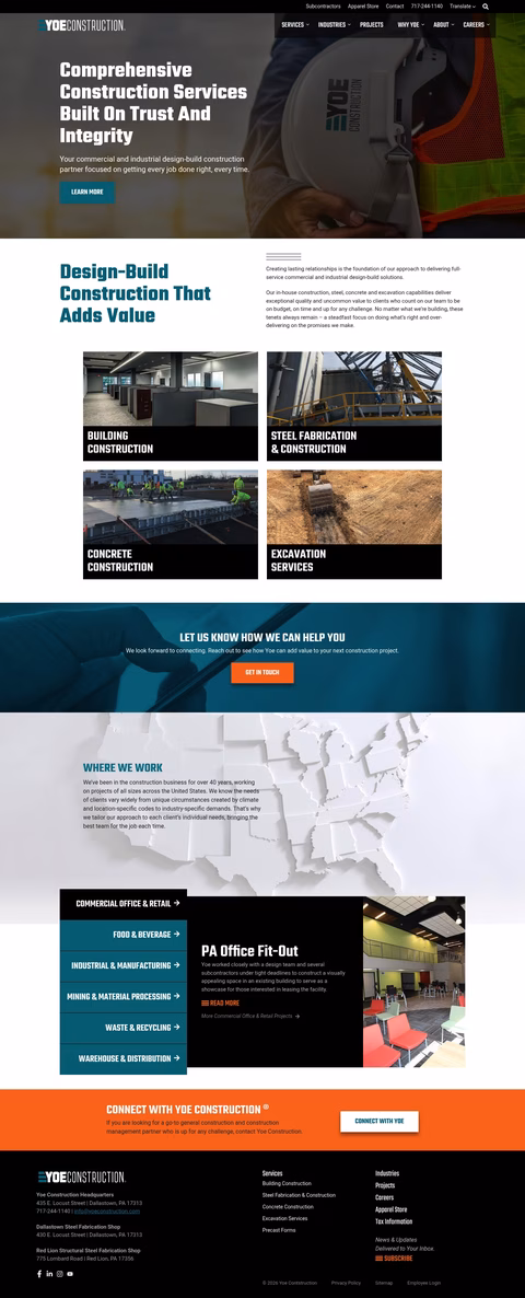 Yoe-Construction Homepage 1440px