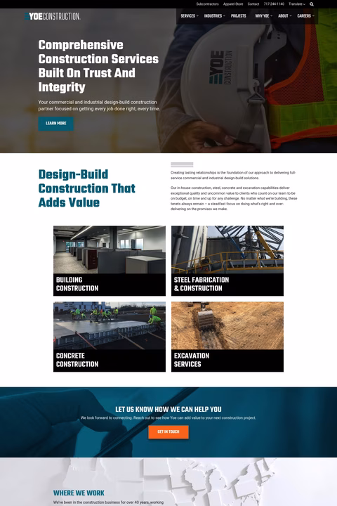 Yoe-Construction Homepage 1440px
